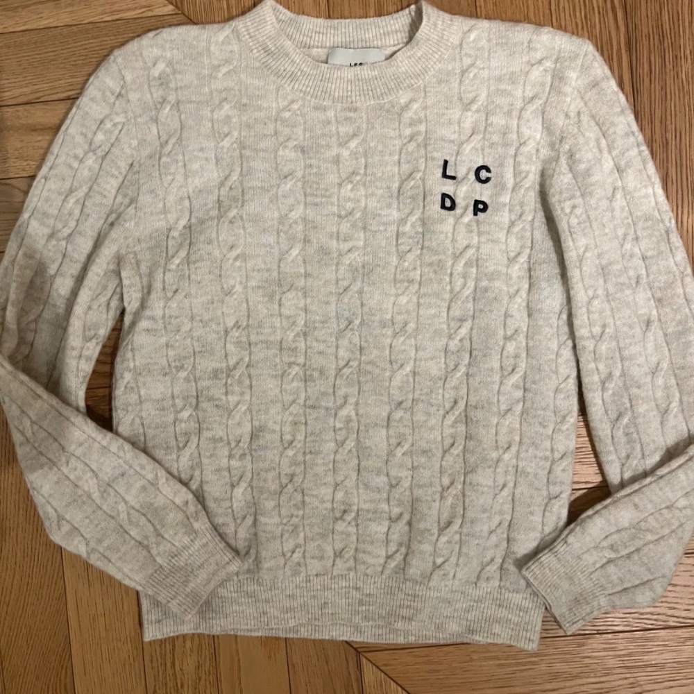 LES COYOTES DE PARIS cable knit wool sweater